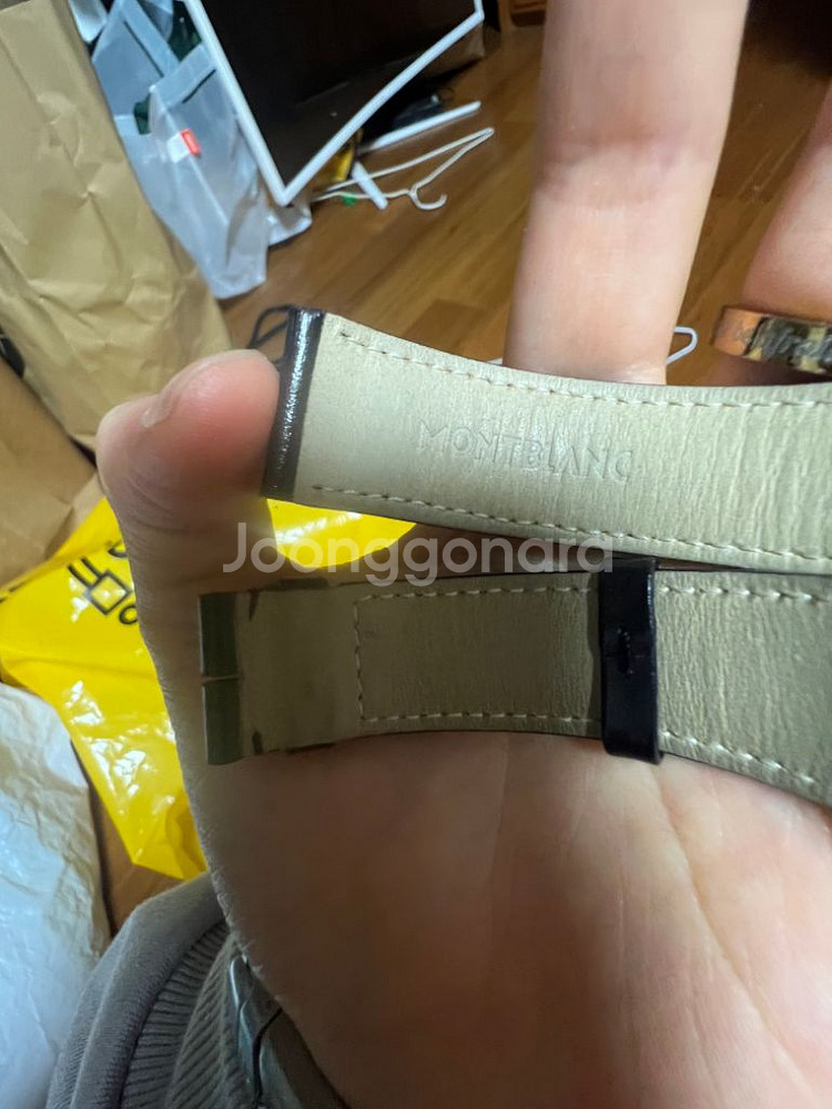 (레어) 몽블랑 시계 스타 크로노 7038 18k 금장--9