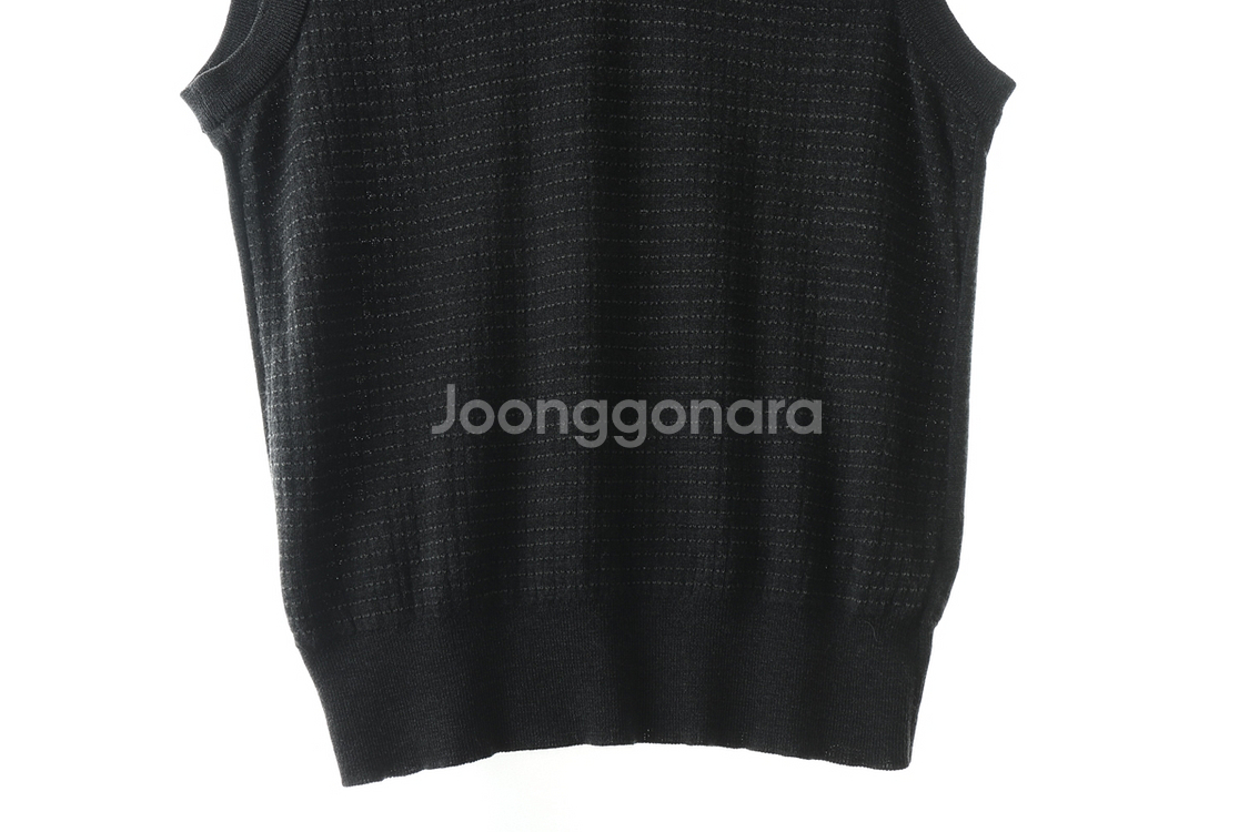 (XL) 브랜드빈티지 니트조끼 베스트 그레이 울--2