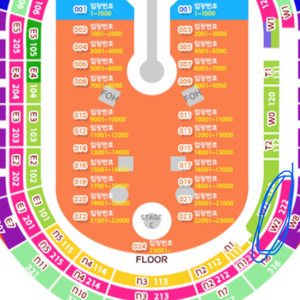 콜드플레이 내한 4.19 토요일 s지정 w2구역2연석