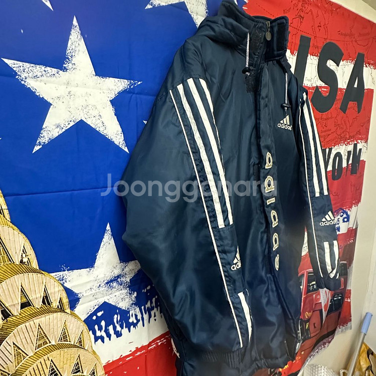 올드스쿨 아디다스 오버핏 패딩점퍼M95--2