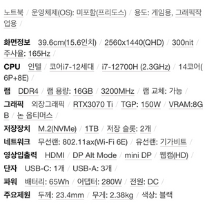 msi vector gp66 / 게이밍 노트북