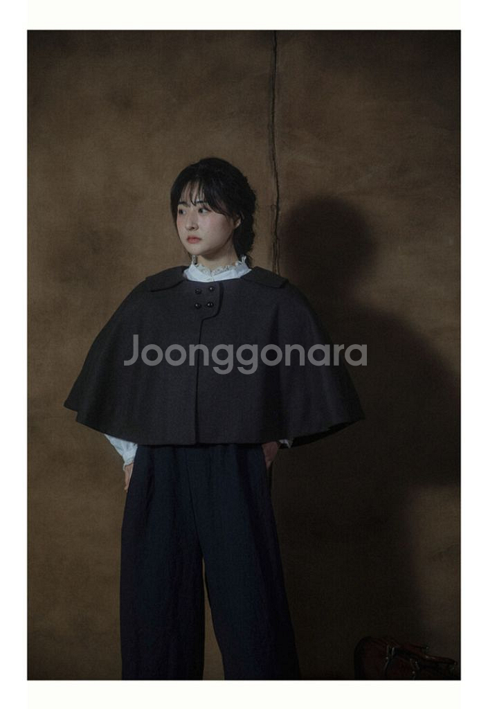 급전ㅠ) JAMMER 잼머 클레멘 울 케이프 - 브라운--1