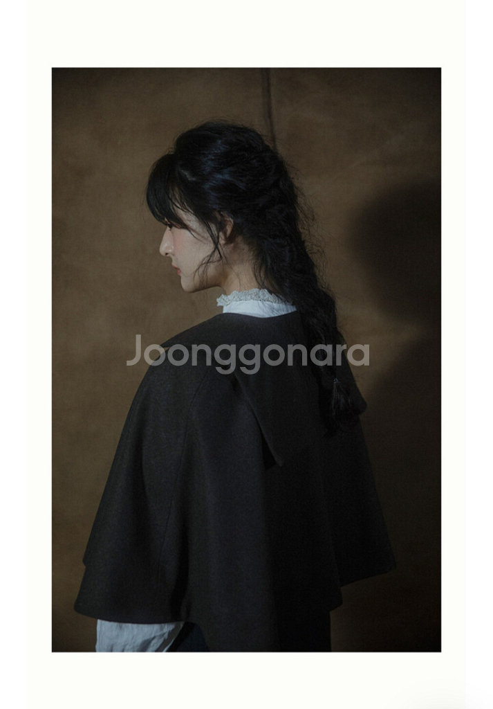 급전ㅠ) JAMMER 잼머 클레멘 울 케이프 - 브라운--3