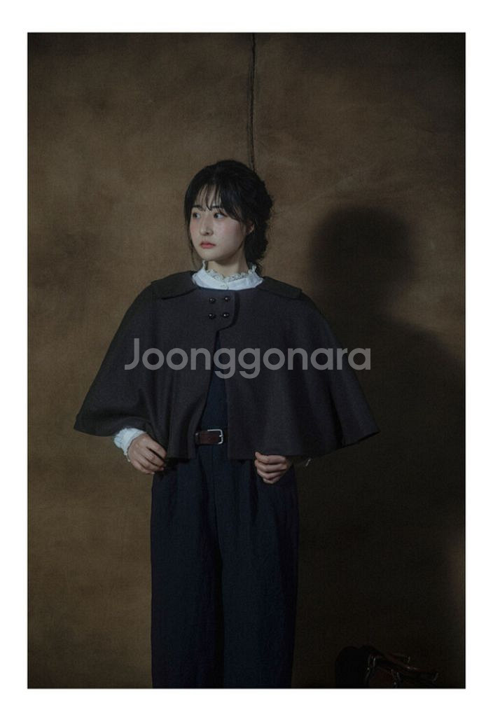 급전ㅠ) JAMMER 잼머 클레멘 울 케이프 - 브라운--4