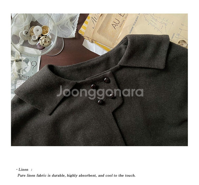 급전ㅠ) JAMMER 잼머 클레멘 울 케이프 - 브라운--9