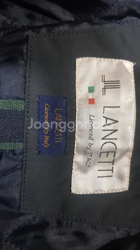 란체티(LANCETTI) 조끼+코트 100 size--8