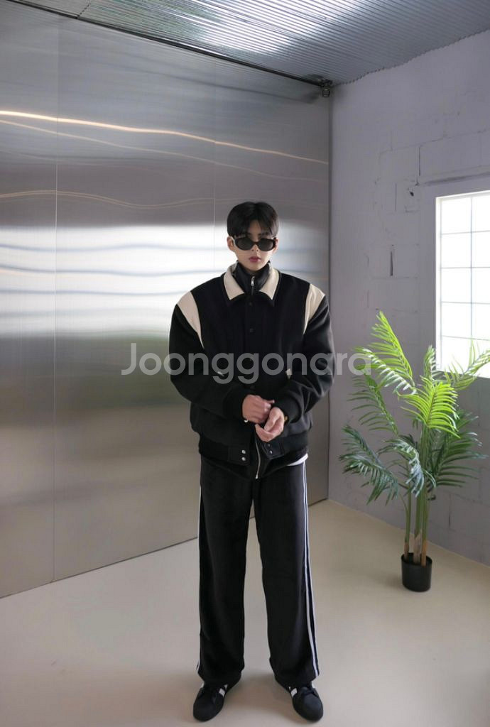 휴즈네스트 LOAFER 로퍼 마렌 울 바시티 자켓 점퍼--1