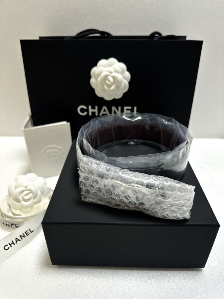 [미사용새상품] 샤넬 클래식 CC기본 리버시블 벨트 블--3