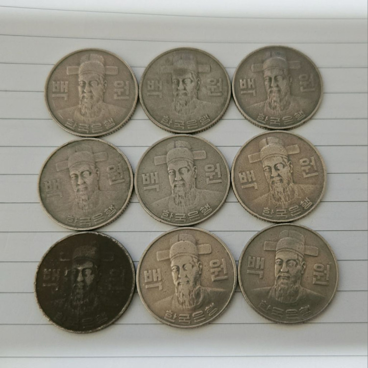 1982년 100원 동전 이미지