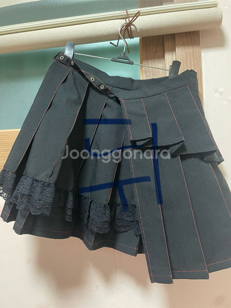 하라주쿠 고딕 코스프레 블랙 스커트--1