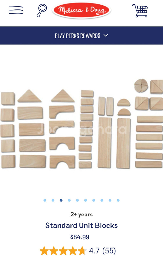 멜리사 더그 스탠다드 유닛 원목 블럭 60pc 3만--5