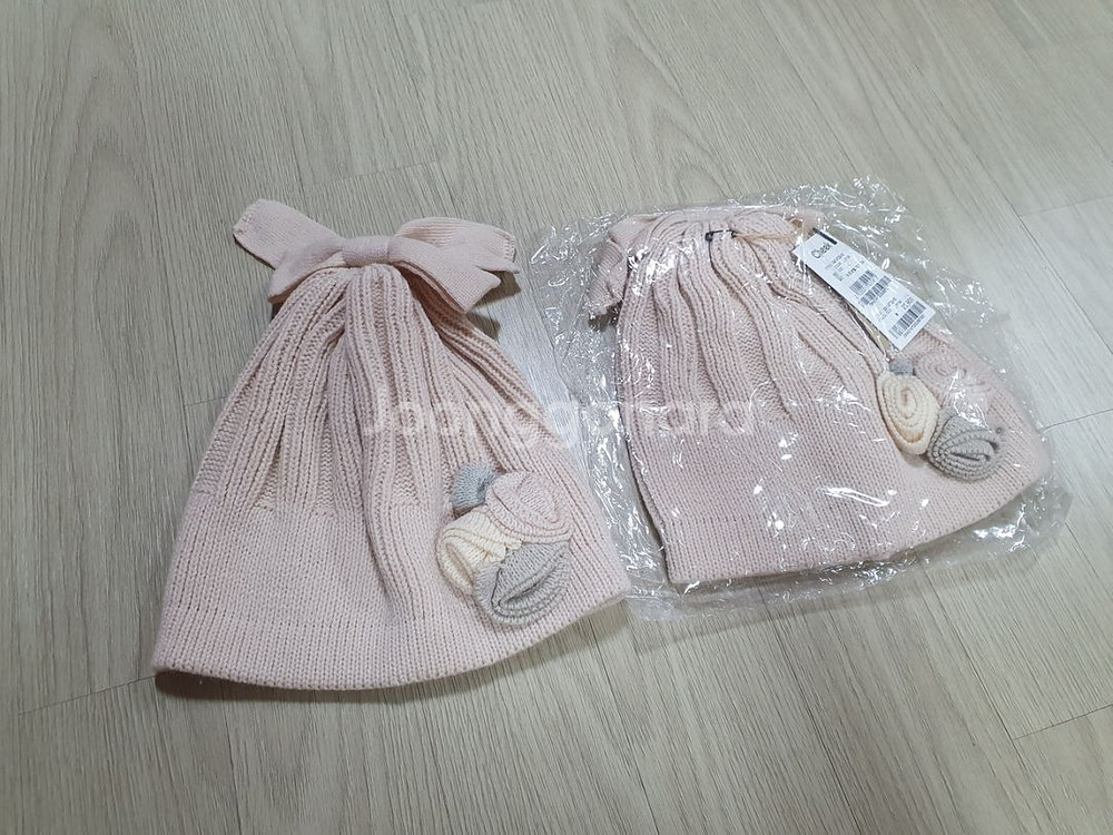 유아 모자 장갑 목도리 베레모 벙어리 귀도리 털모자--5