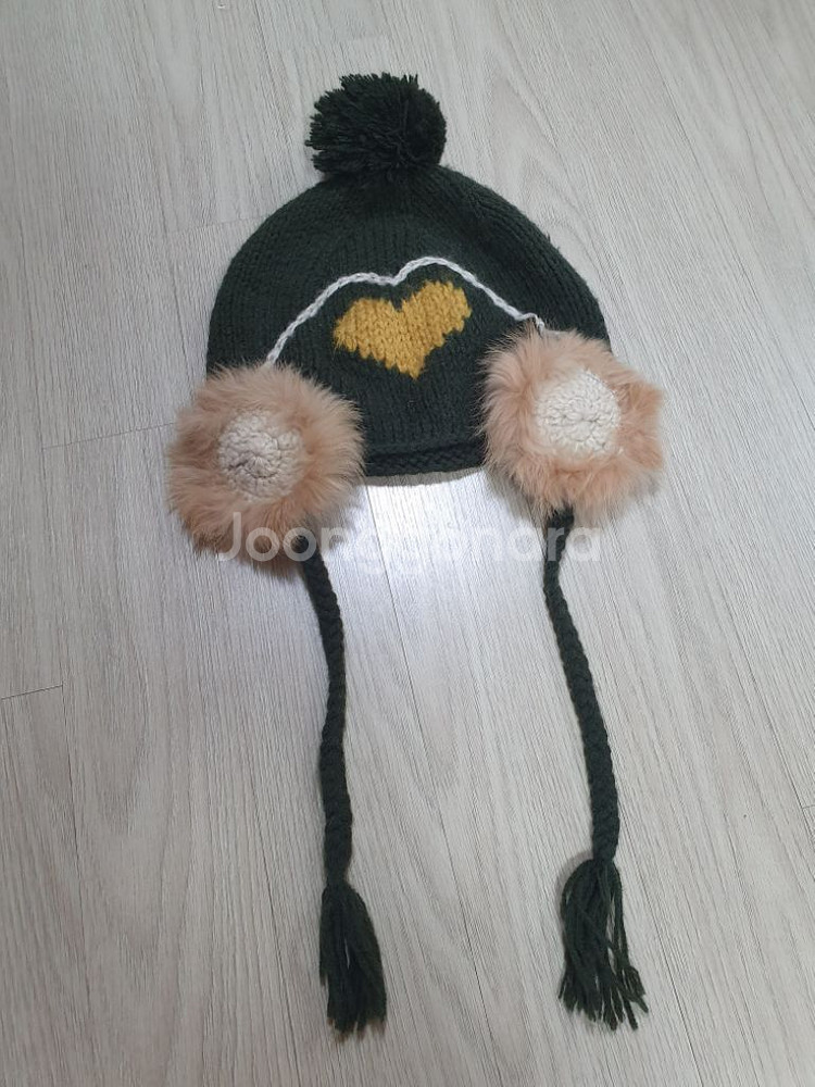 유아 모자 장갑 목도리 베레모 벙어리 귀도리 털모자--3