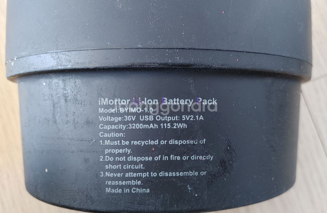 imortor 1.0 용 배터리와 어댑터--1