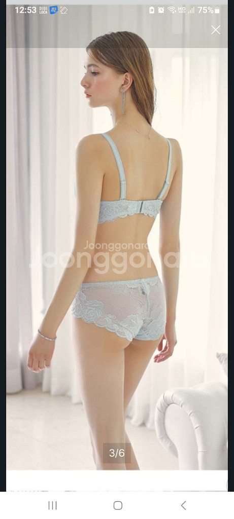 에블린 에메랄드 큐빅 레이스 브래지어 75C--2
