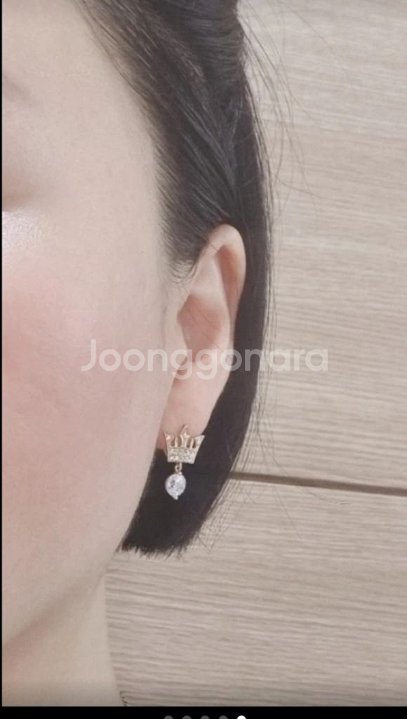 14k 왕관 귀걸이--4