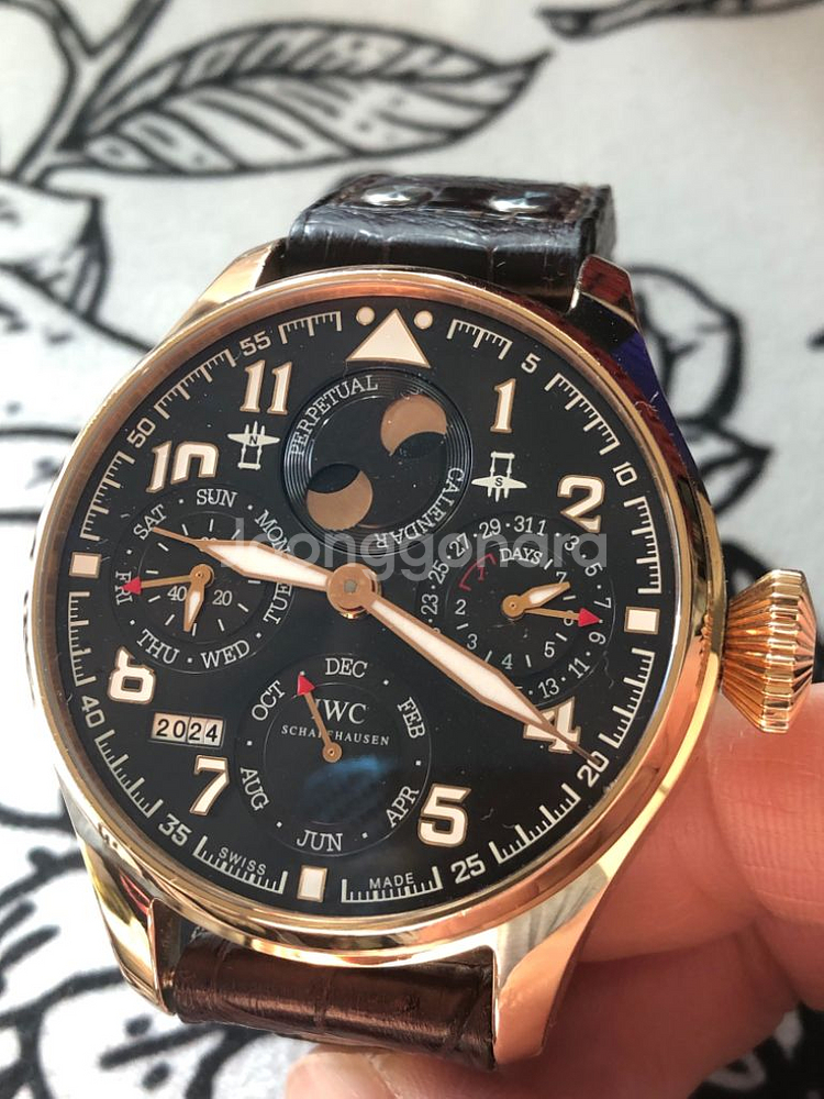 iwc ppc 빅파일럿 퍼페추얼캘린더 어린왕자 금통시계--0