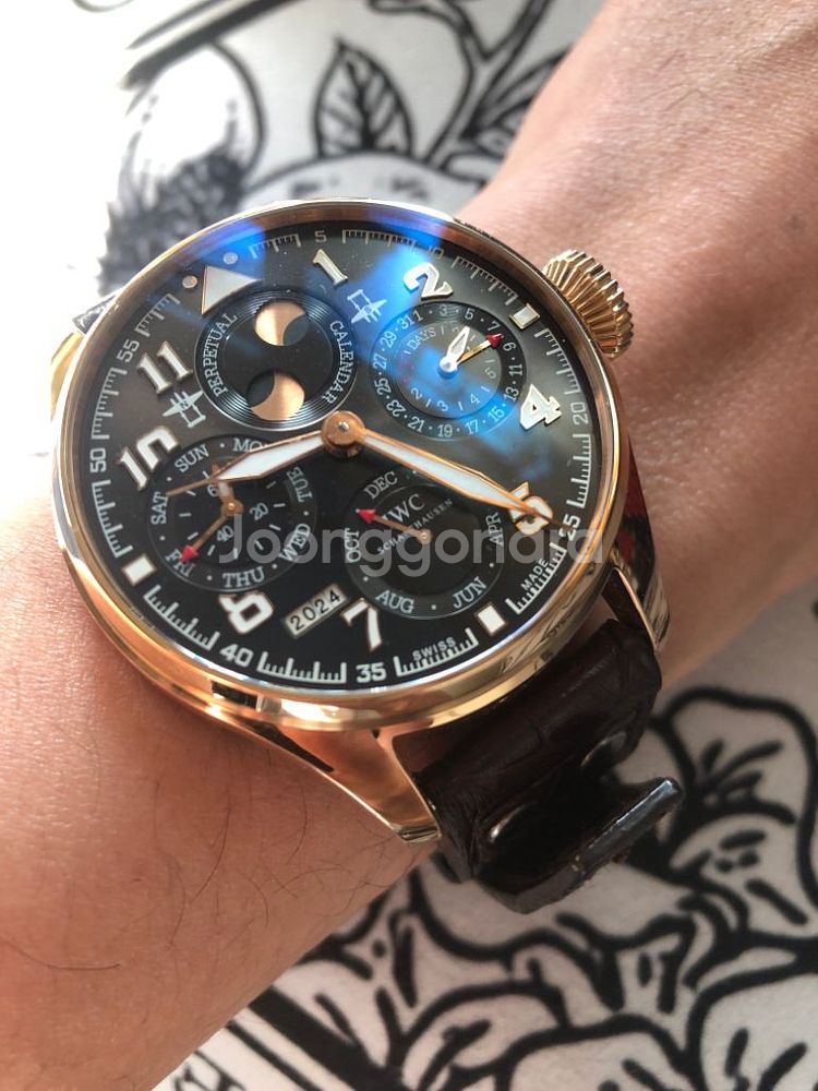 iwc ppc 빅파일럿 퍼페추얼캘린더 어린왕자 금통시계--7
