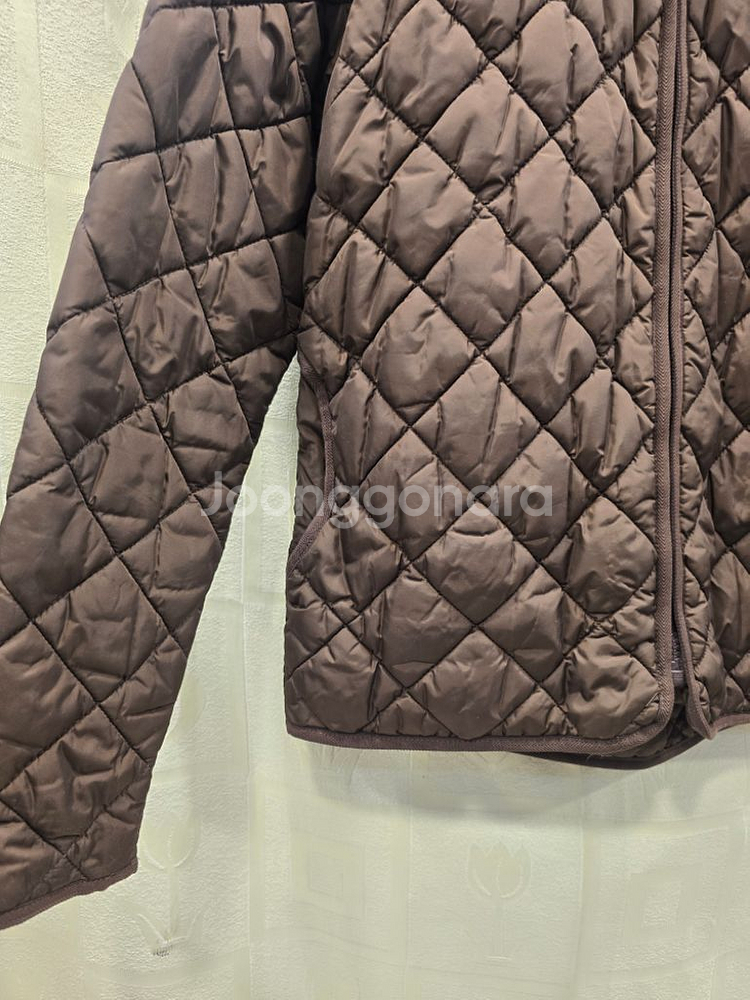 노스페이스 누빔 후드집업 얇은 패딩 S--2