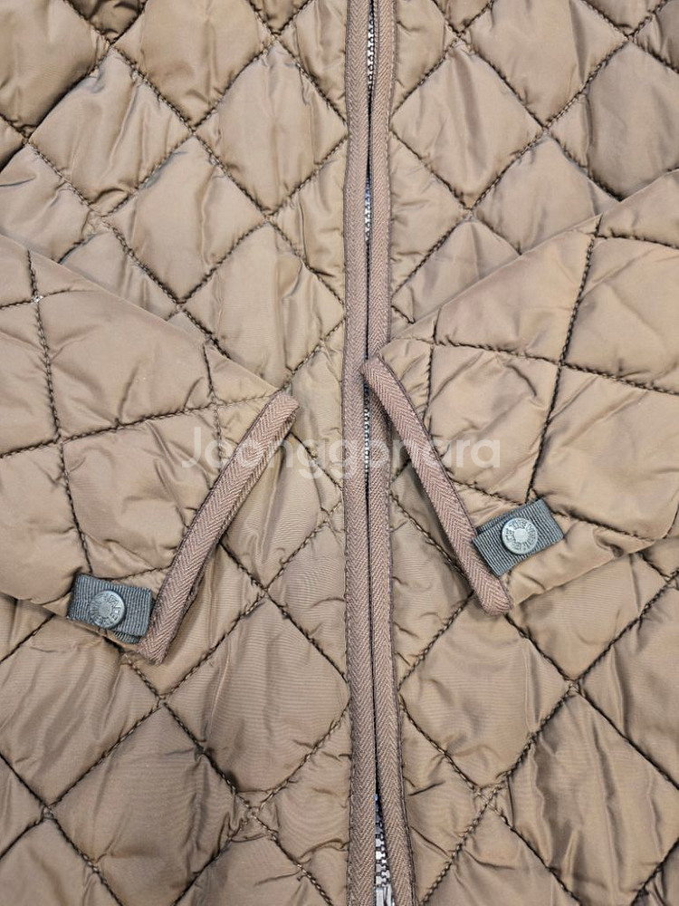 노스페이스 누빔 후드집업 얇은 패딩 S--5