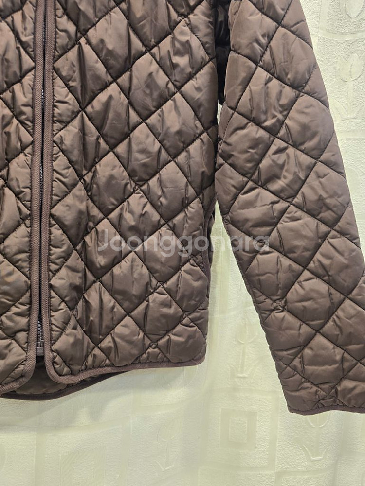 노스페이스 누빔 후드집업 얇은 패딩 S--3