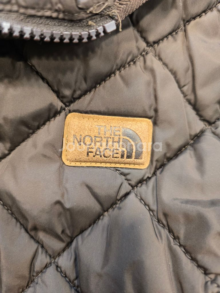 노스페이스 누빔 후드집업 얇은 패딩 S--7