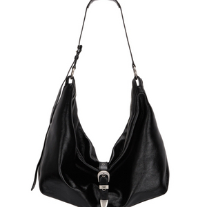 마지셔우드 BELTED HOBO black 글로시