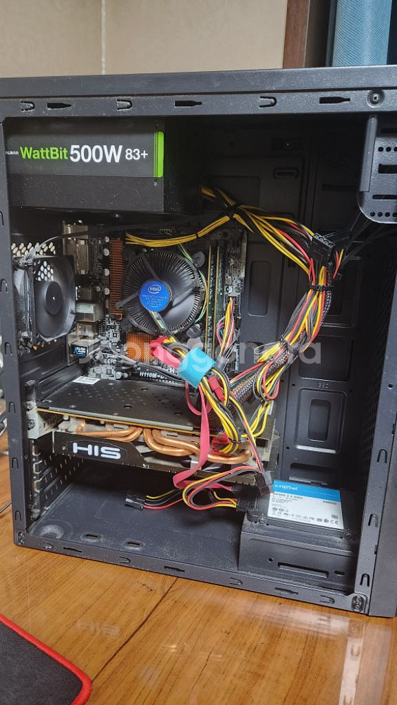 컴퓨터 본체(rx580), 모니터 세트--3