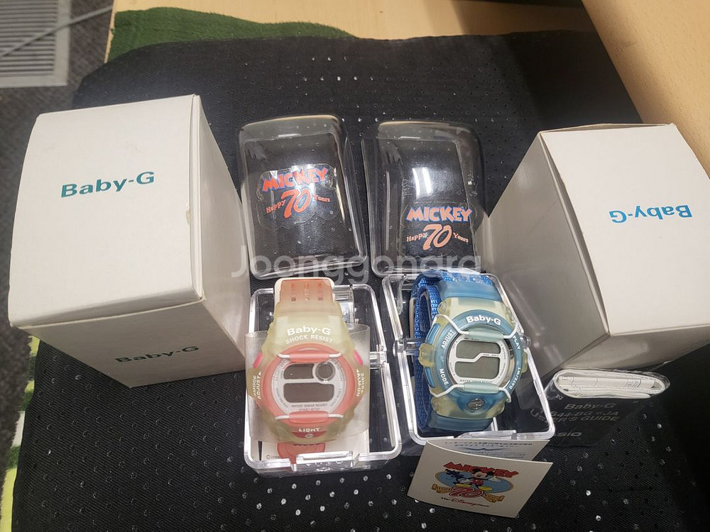 도쿄70주년 디즈니 배이비지 카시오시계--0