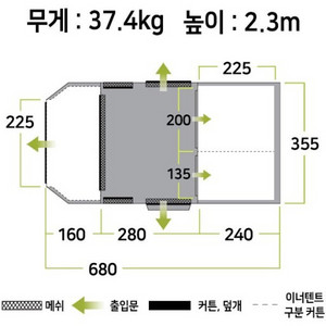 젬파이어 tl pro tc 면혼방텐트 판매