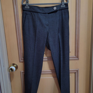 옷장정리-회색 정장바지