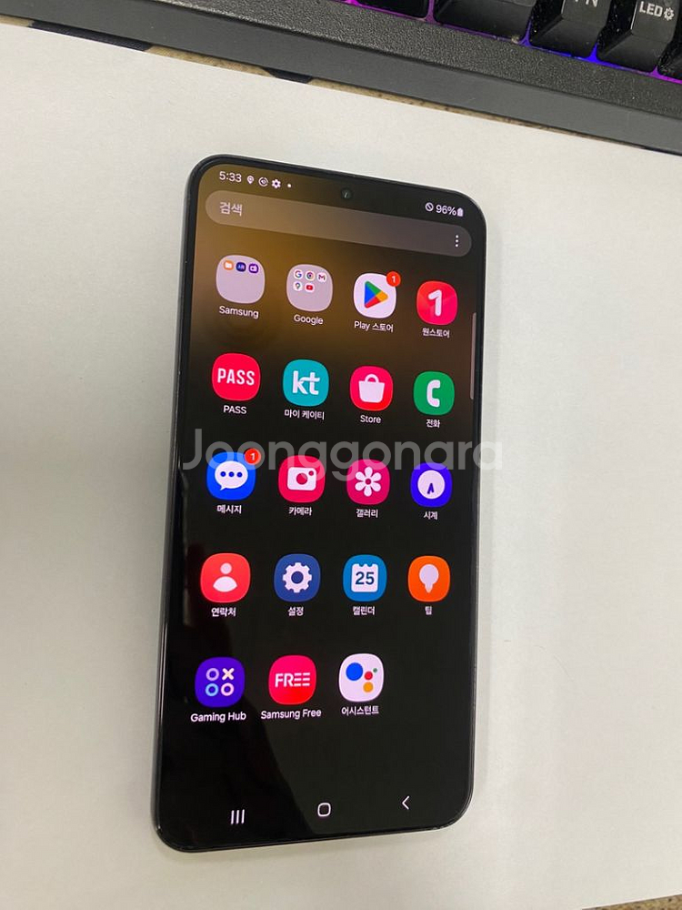 KT 갤럭시S22플러스 블랙 A급 256GB무잔상메인폰--1
