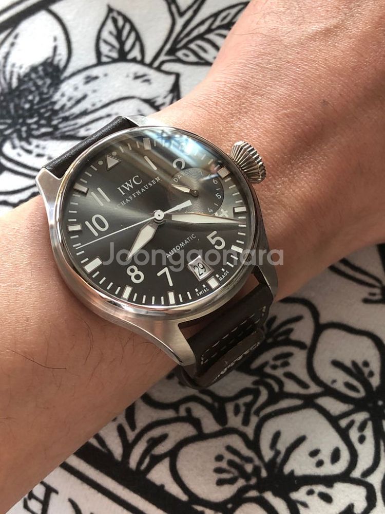 iwc 빅파일럿 화이트골드 금통 시계 판매합니다--6
