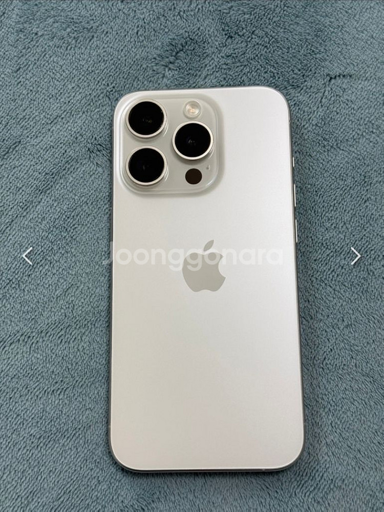 아이폰 15프로 화이트컬러 256GB 애플케어포함--1
