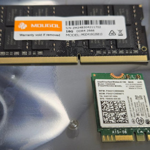 노트북 DDR4 16GB, 인텔 7260 무선랜