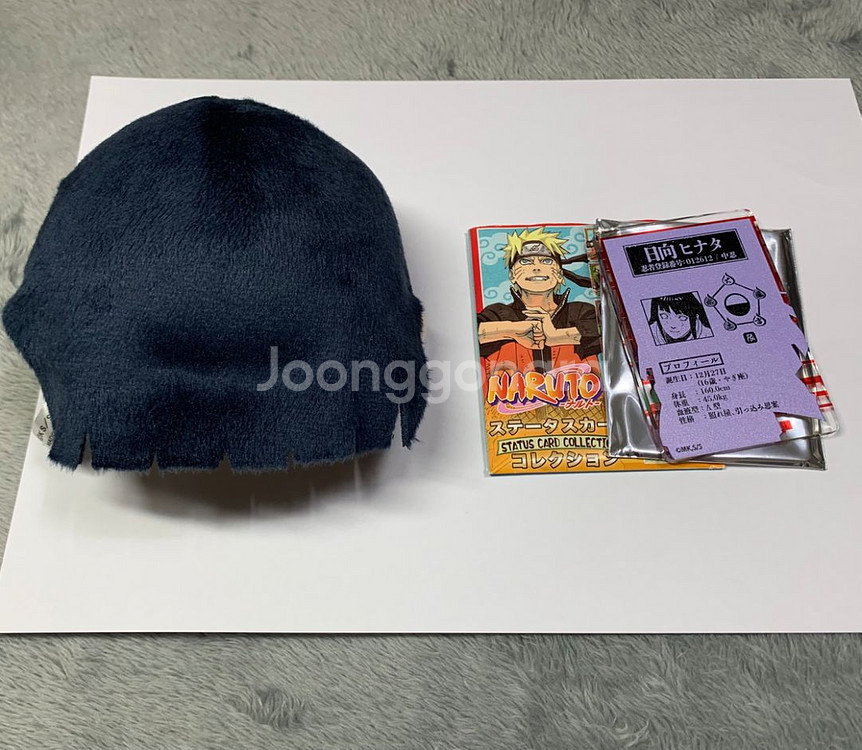 나루토 히나타 코로코로 얼굴 누이 인형 스테이터스카드--1