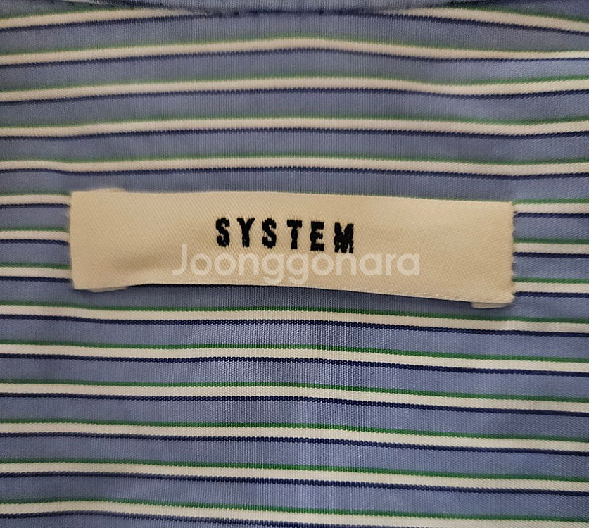 55)SYSTEM 시스템 여성용언바런스 긴팔 셔츠남방--4