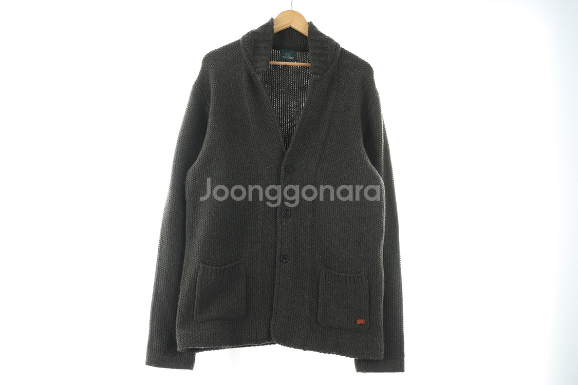 (2XL) 헨리코튼 니트집업 빅사이즈 가디건--1
