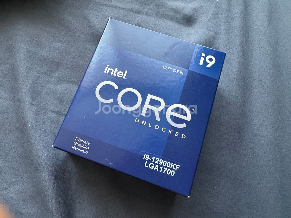인텔 i9 12900KF 미개봉--0