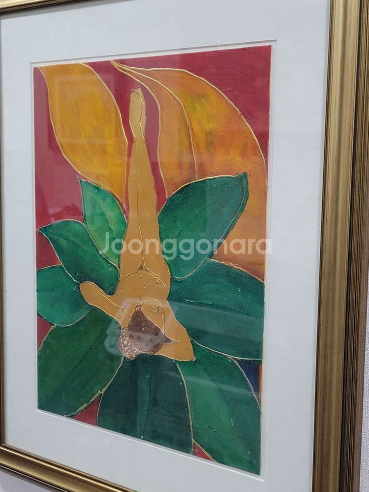 조남현작가 꿈속의 황금누드 유화그림--4