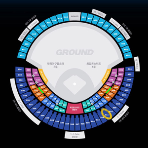 최강야구 1루 젭티석 311구역 4연석