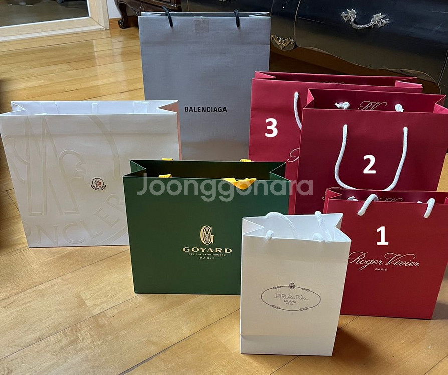 명품 쇼핑백 에르메스 샤넬 구찌 디올 펜디 지방시 등등--3