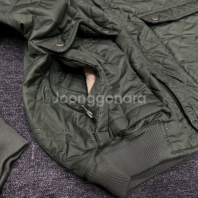 나이키 acg 딥그린 퀄팅 경량점퍼 후리스 안감 자켓--3