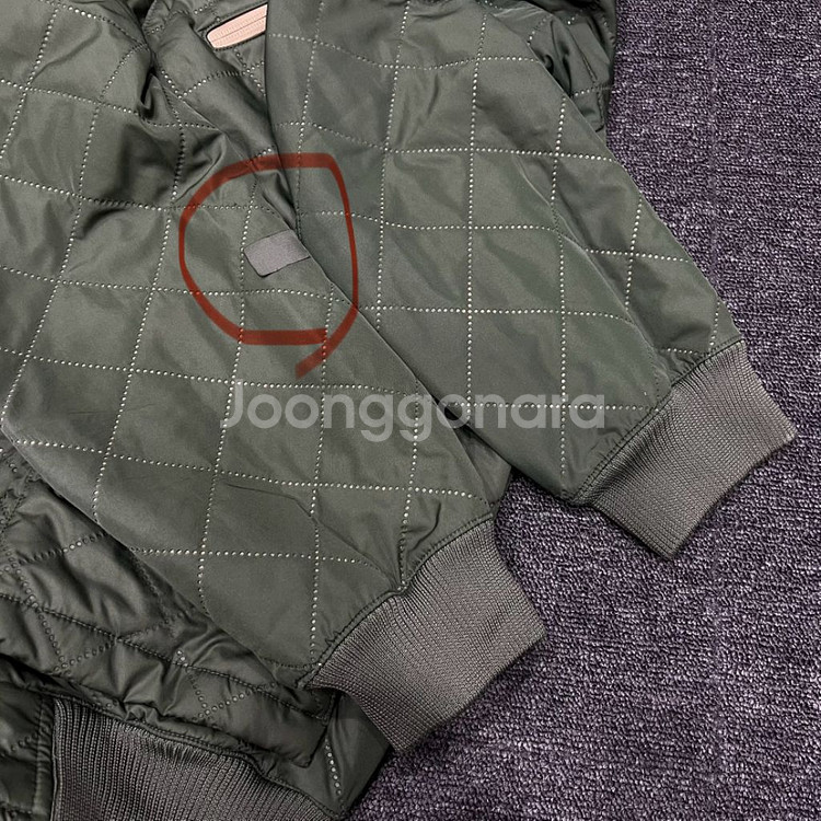 나이키 acg 딥그린 퀄팅 경량점퍼 후리스 안감 자켓--9