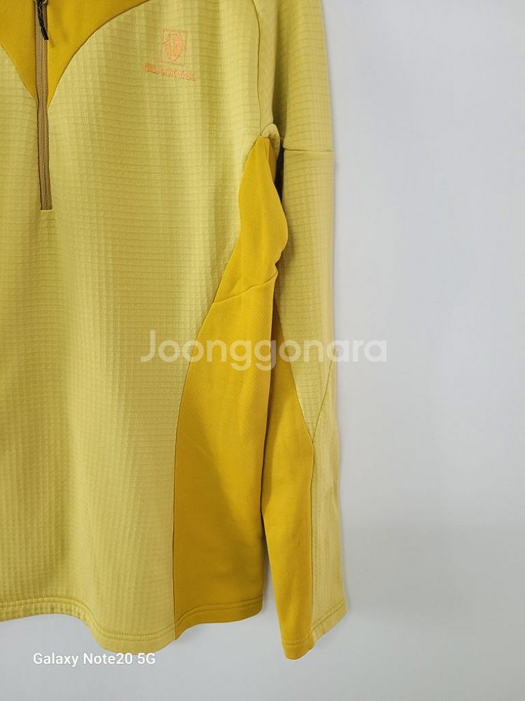 남성 블랙야크 기모 간절기.겨울 등산티셔츠(사방스판95--2