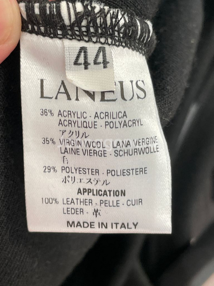 LANEUS 레더슬리브 맨투맨--9