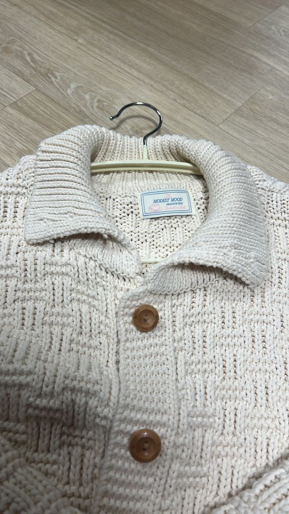 모데스트무드 가디건 아이보리--1