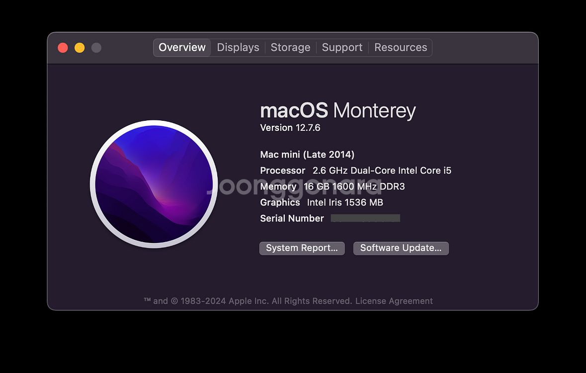 맥미니 2014 i5 2.6GHz, 16GB, 1TB--5