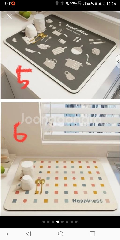 식기건조대 규조토매트 고양이 방충매트--2