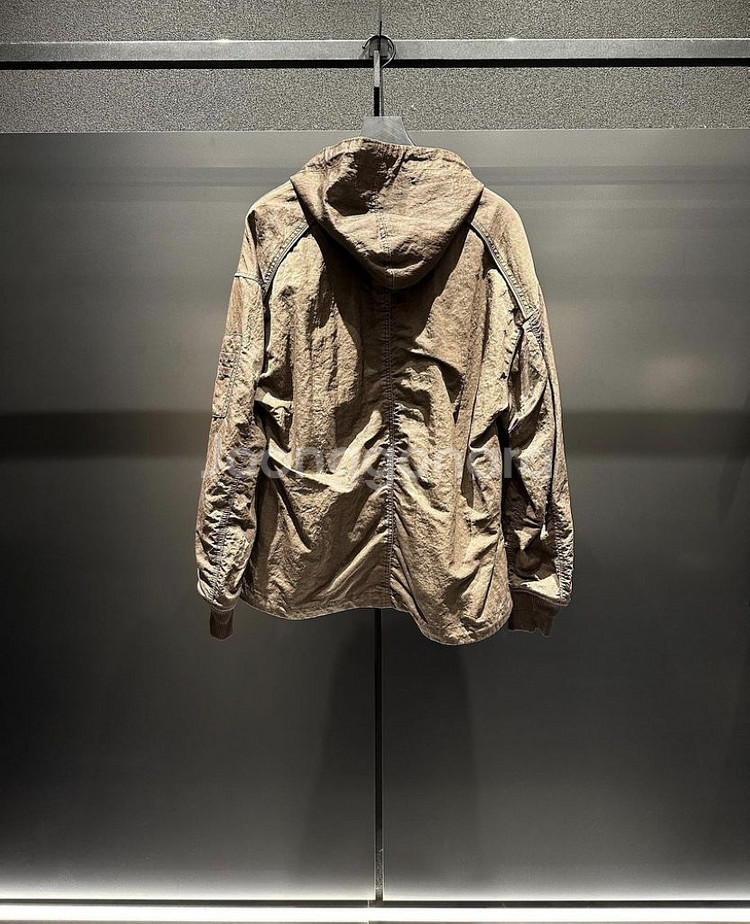 준지 23FW 다잉 나일론 후드 마원--3